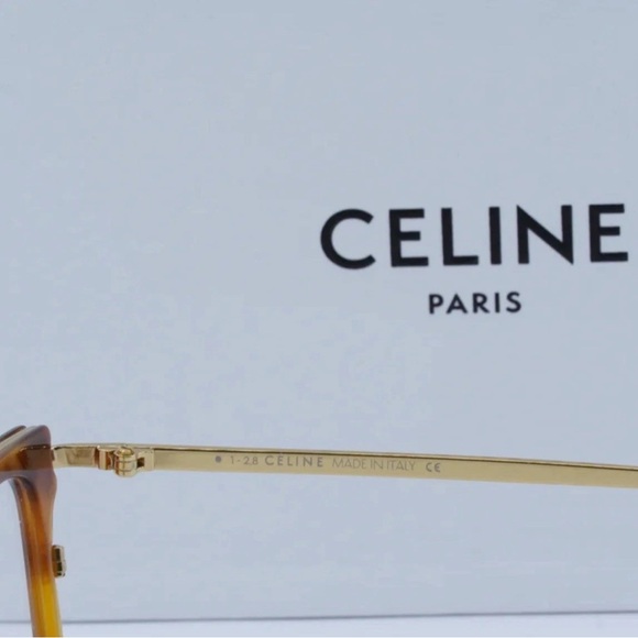 Celine Brown Tortoiseshell Glasses with Double-Bridge Design - Picture 5 of 5
